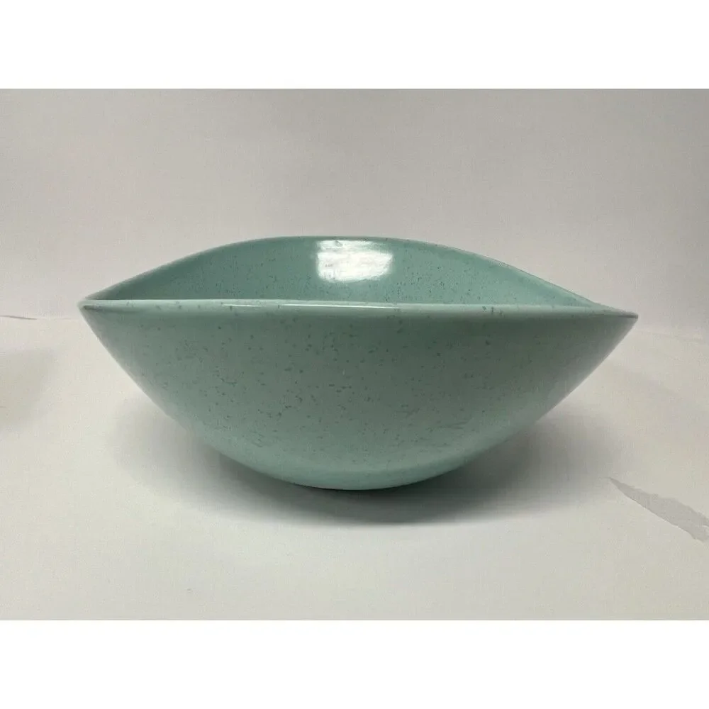 Vintage Vernon Ware Divided Bowl MCM Atomic Heavenly Days Dip Blue Retro Atomic